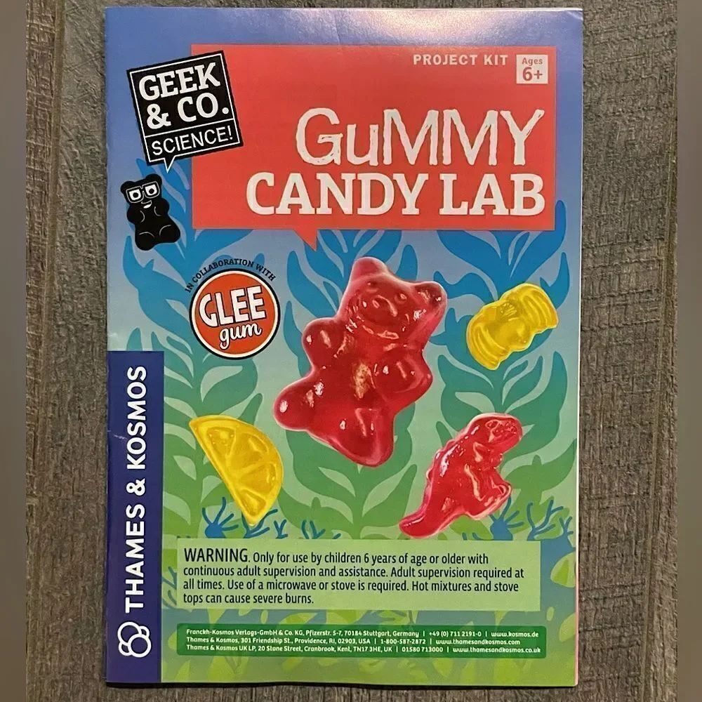 Geek & Co. Gummy Candy Lab Mold, Lemon Flavored Sugar Mix & Instruction Manual. - Picture 2 of 6